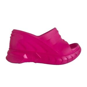 GIVENCHY Marshmallow Wedge Sandals - SZ 35/US 5 - Hot Pink